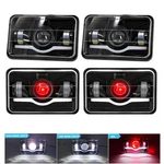 4PCS 4X6" Led Headlights High/low Beam For Pontiac Firebird Trans 1998-2002. Fixed Price $129.99.