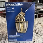 Motion Activated Light Decorative Lamp Outdoor Porch Polished Brass Heath Zenith. Fixed Price $79.95.
