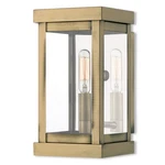 Livex Lighting 20701 Hopewell 9" Tall Outdoor Wall Sconce - Brass. Fixed Price $239.96.