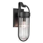 Kichler Brix Outdoor Wall Light, Small, Textured Black/clear - 59123BKT. Fixed Price $269.99.